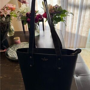 kate spade Black Glitter Tote Bag